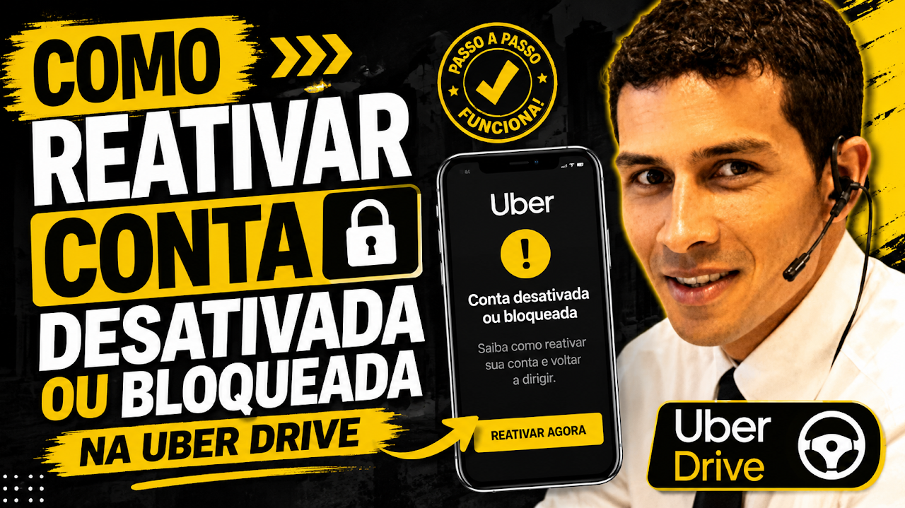 Reativar conta desativada ou bloqueada na Uber