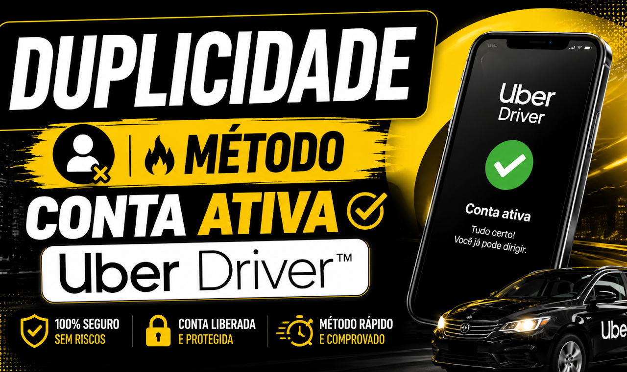 Método Conta Ativa Uber Driver
