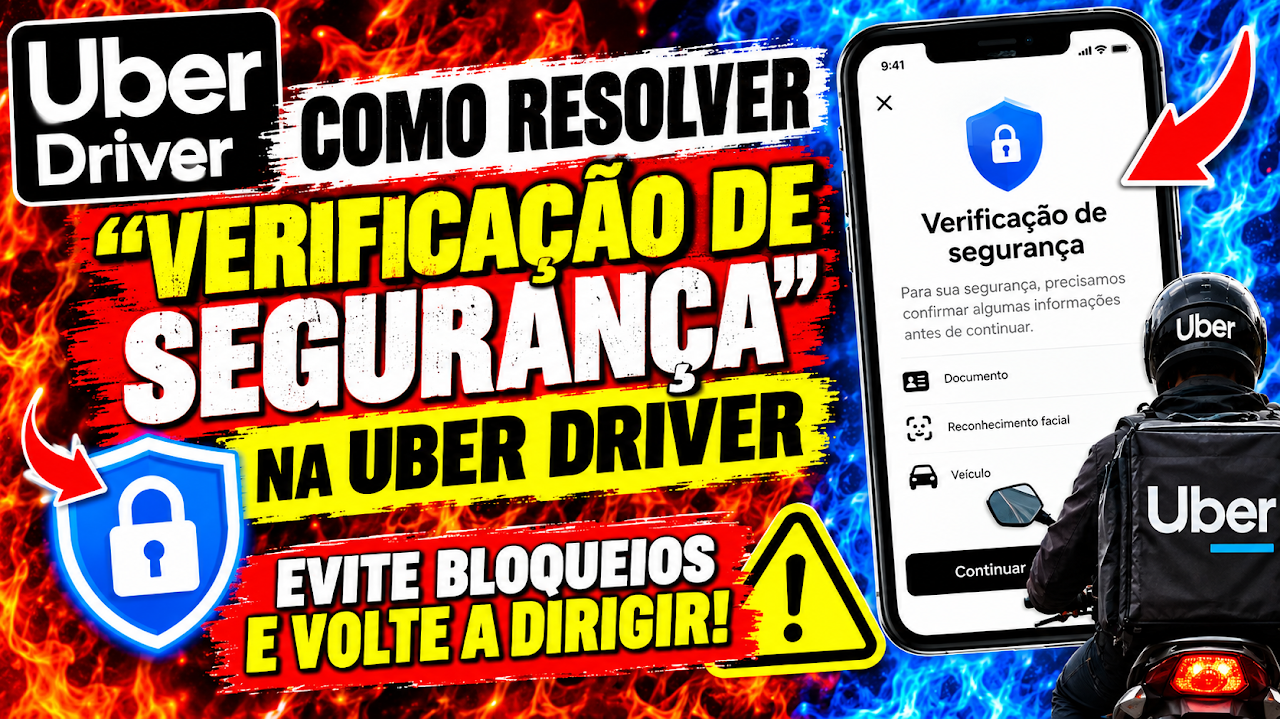 Como resolver Verificação de Segurança na Uber Driver